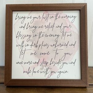 SMALLWOOD Home Custom Printed Framed Wall Art American Gods Quote 13”x13”x1.5”